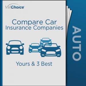 The Compare Car Insurance Companies Report compares Your Car Insurance Company to Three of the Best