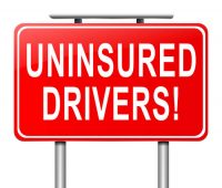 Uninsured motorist warning sign