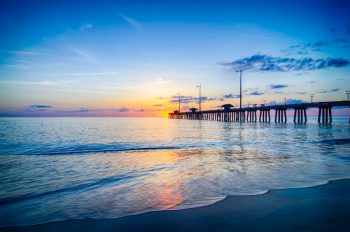 The Rising Sun by the Nags Head Fishing Pier is the Image for the Find North Carolina Insurance Agents web page on ValChoice.com