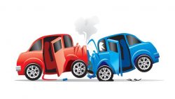 Image of two cars colliding for blog post on cheap car insurance